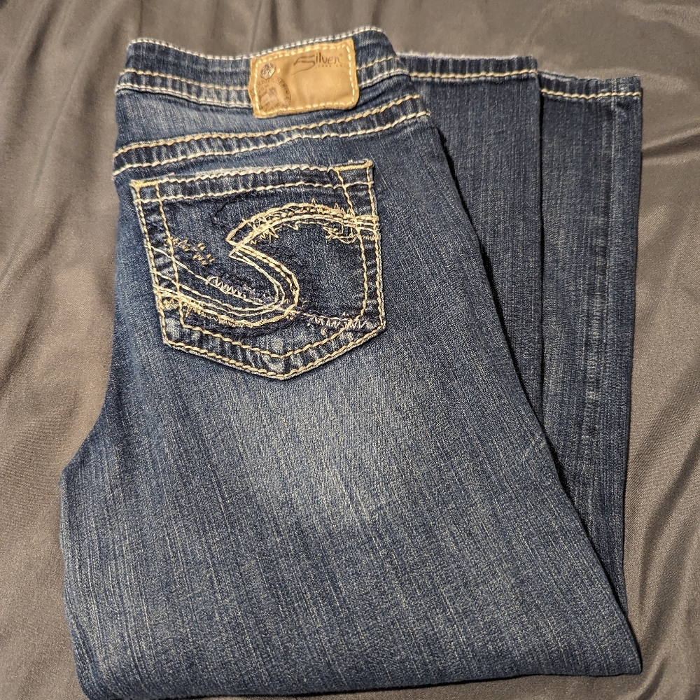 Silver Aiko Capri size 28